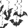 Hanging Bat Swirl Exquisite Halloween Decor Spooky Halloween Hanging Bat Decorations for Home Room Bathroom Accessories