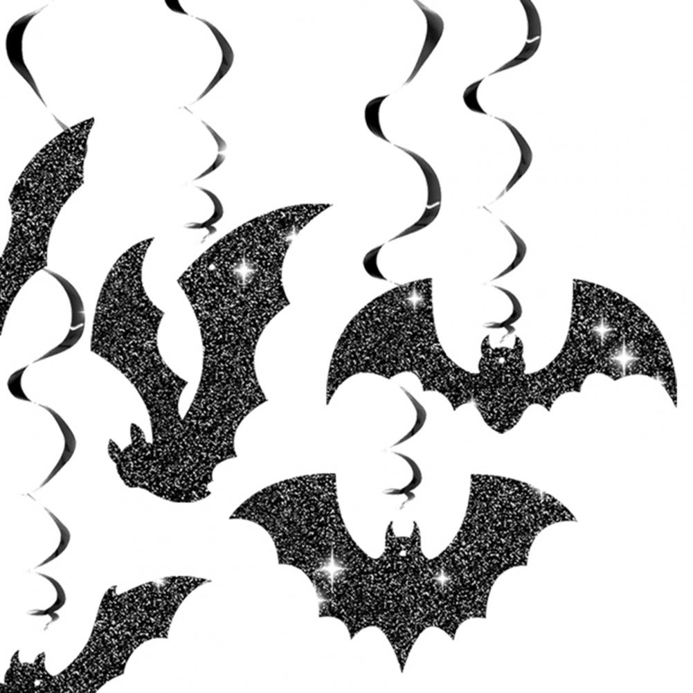 Hanging Bat Swirl Exquisite Halloween Decor Spooky Halloween Hanging Bat Decorations for Home Room Bathroom Accessories
