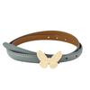 Fashion Womens Belts Pink Belt Elegant Gold Butterfly Buckle Belt Black Patent Leather Belts for Jeans Dresses