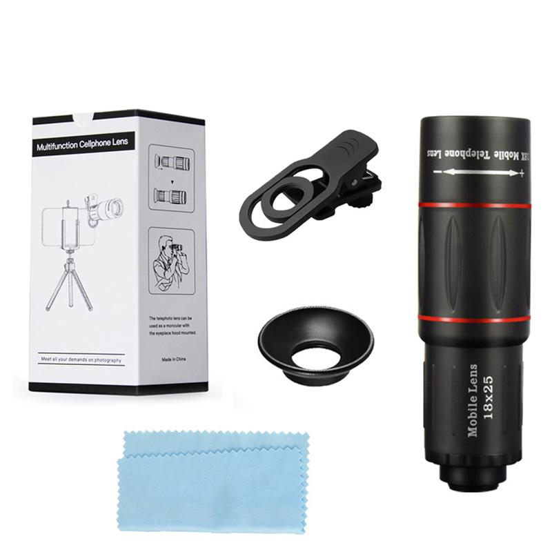 18X Telescope For Mobile Phone Zoom Lens For Cell Phone Camera Protector Iphone Cell Phone Lenses Accessories Telephoto Lens