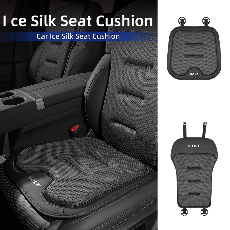Car Ice Silk Seat Cushion Backrest Breathable Pad Interior Accessories For VW Golf Polo Tiguan T5 Passat Jetta Scirocco TouranJD9