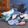 2025 Spring New Middle-aged and Older Boys Mesh Ventilation Training Running Competition Sports Children's Knob Basketball Shoes