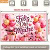 Двумерная тканевая основа розового золота «Feliz Dia de la Madre» для фотосессии мероприятия ко Дню матери