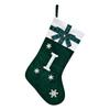 Christmas Stockings Small Embroidered Letter Knitted Xmas Hanging Stocking Decorations Christmas Party Decor