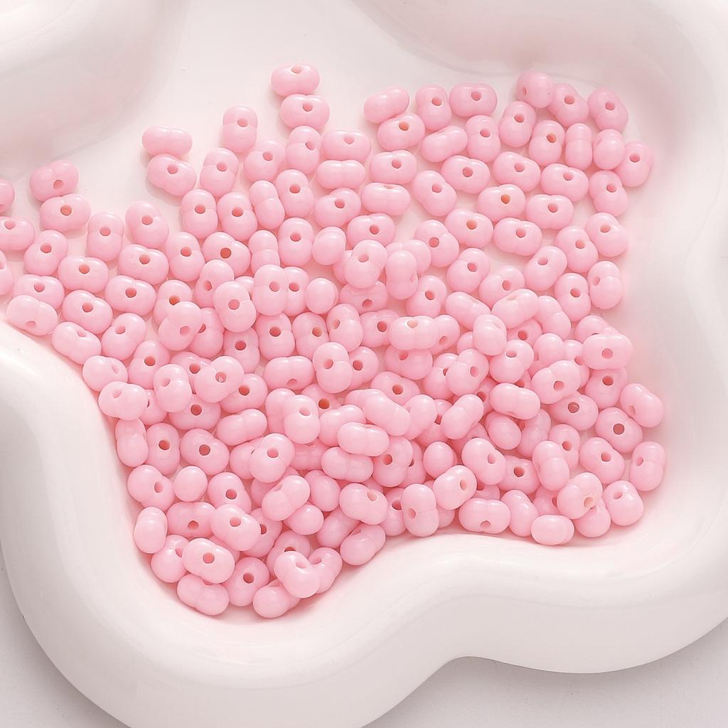 Бусины для браслетов ручной работы 8x5 мм Однотонные бусины Светлые арахисовые бусины Акриловые бусины из проса Бусины-россыпи Бусины Аксессуары для самостоятельного изготовления Струны Браслеты