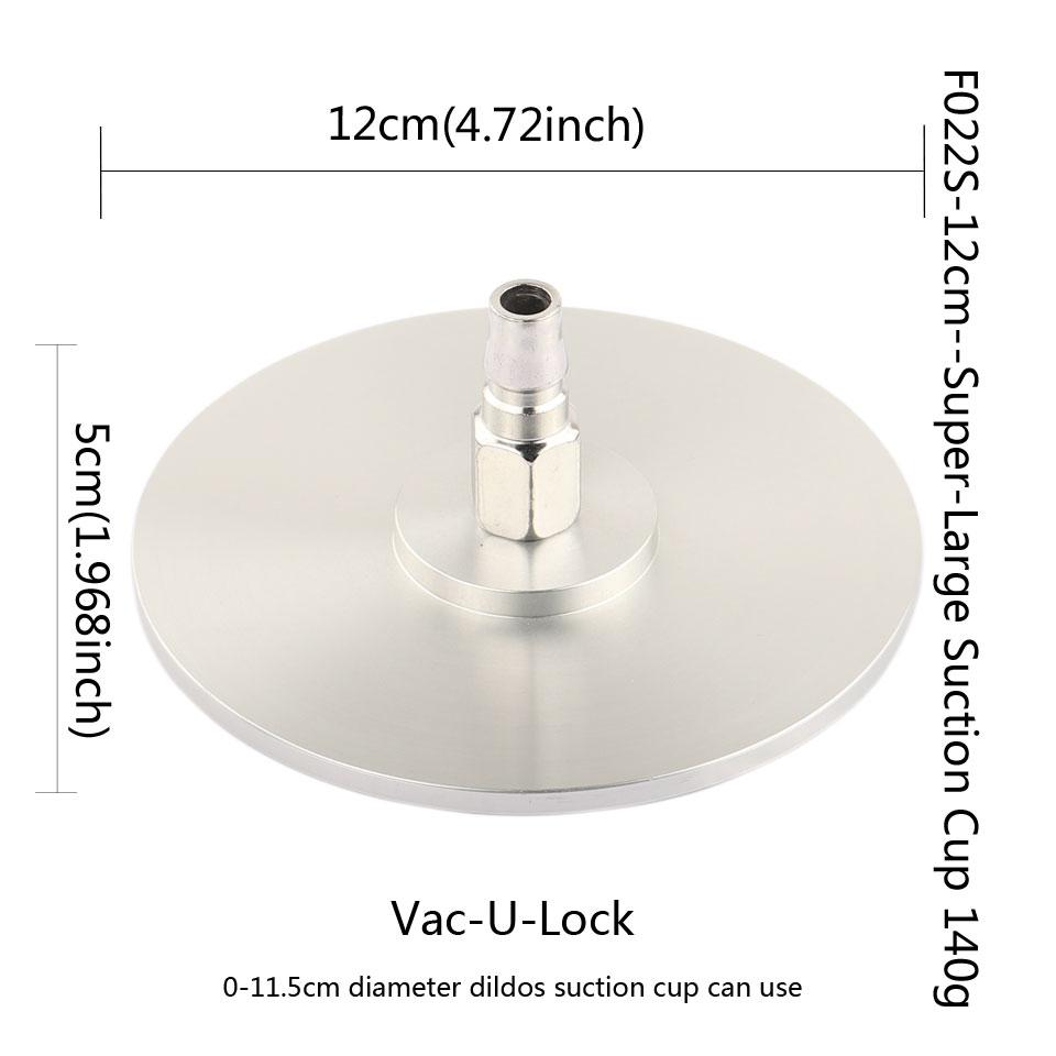 Large Metal Suction Cup Adapter for 3XLR /Vac-U-Lock Connect Sex Machine for Women and Man Sex Product 11.5cm Diameter