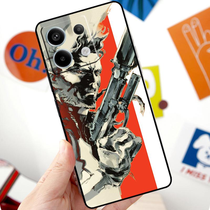 Чехол Metal Gear Solid для Xiaomi Redmi Note 13 10 11 12 14 Pro 11S 12S Чехол для Redmi 15 12C 13C 14C 10C 15C