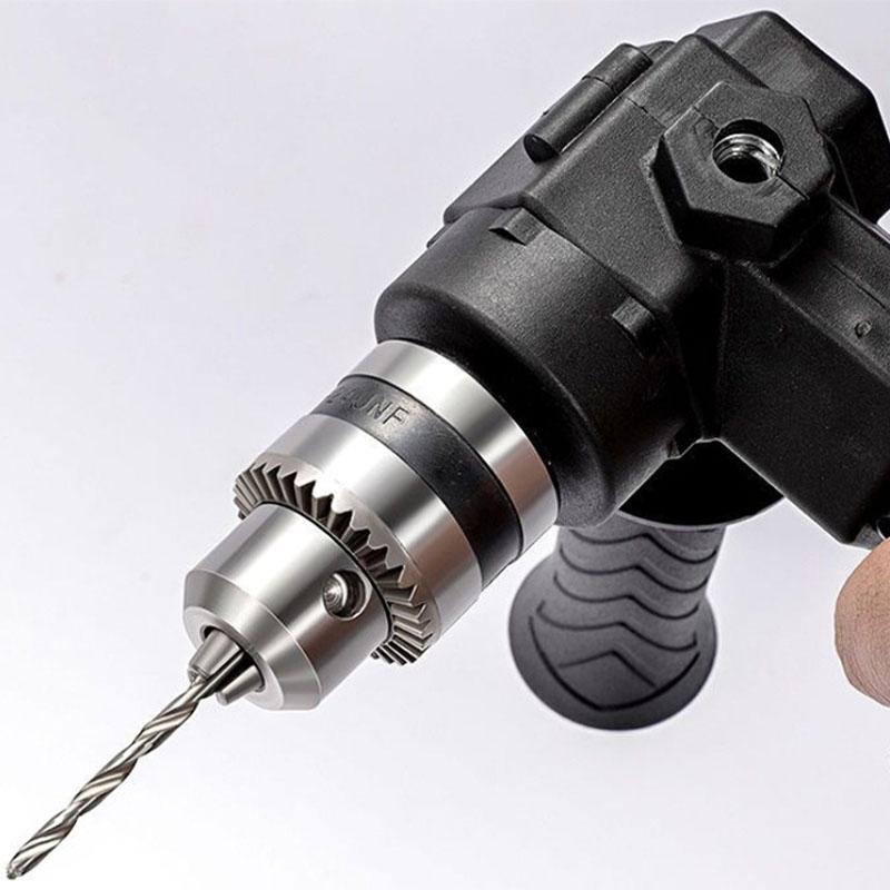 90° Трехкулачковый патрон Угловой адаптер для ударной дрели Угловой изгиб Удлинительный патрон Адаптер для дрели Угловой переходник Аксессуар