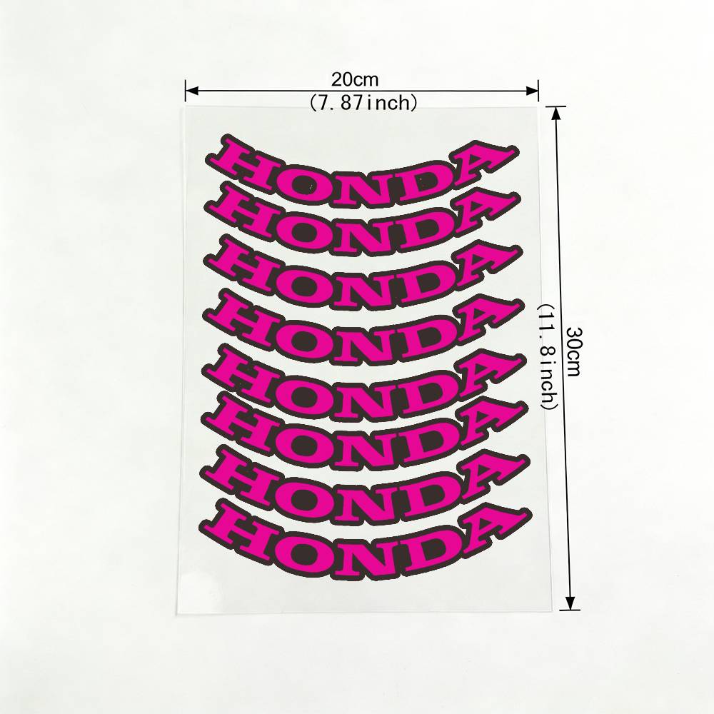 FIQ1 For Honda 18 colors Reflective motorcycle stickers, 3M safety warning at night in the dark scooter helmets