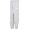 Logo Print Elastic Cuff Long Sweatpants Unisex Bottoms Light-Grey 620586-04