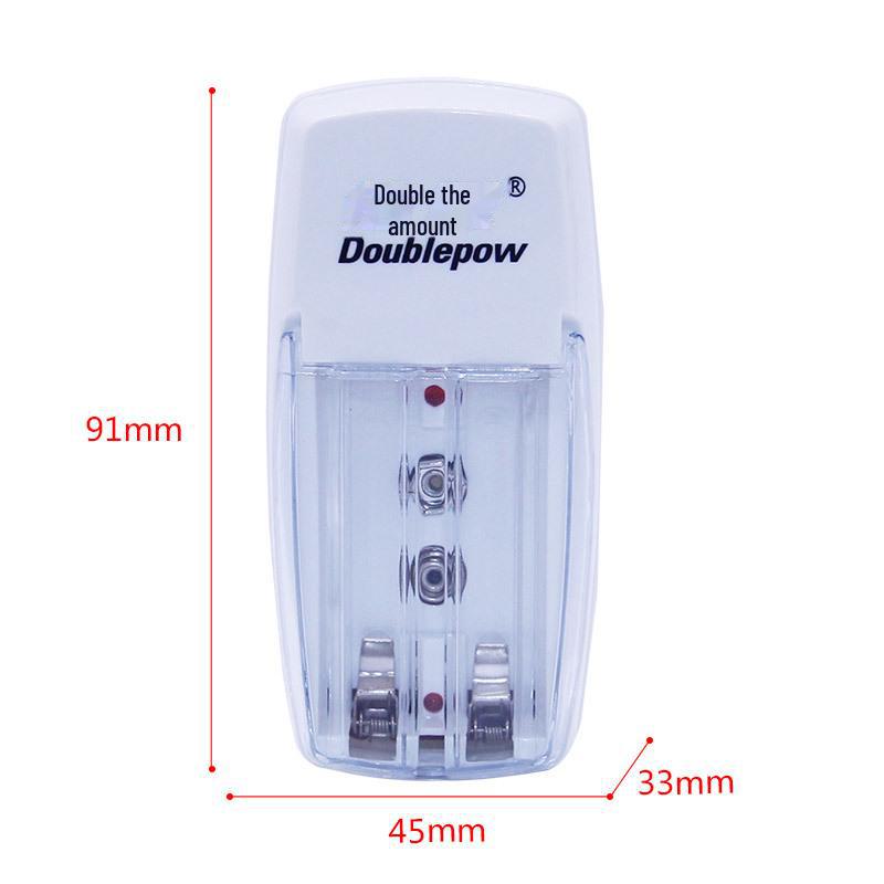 Зарядное устройство NiMH с двумя слотами для аккумуляторов 5 В/7 В/9 В, европейский стандарт