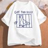 Silly Goose On The Loose T Shirts for Men Women Funny Cowgirl Western Tee Shirt 90s Fashion Graphic T-shirt Short Sleeve Clothes