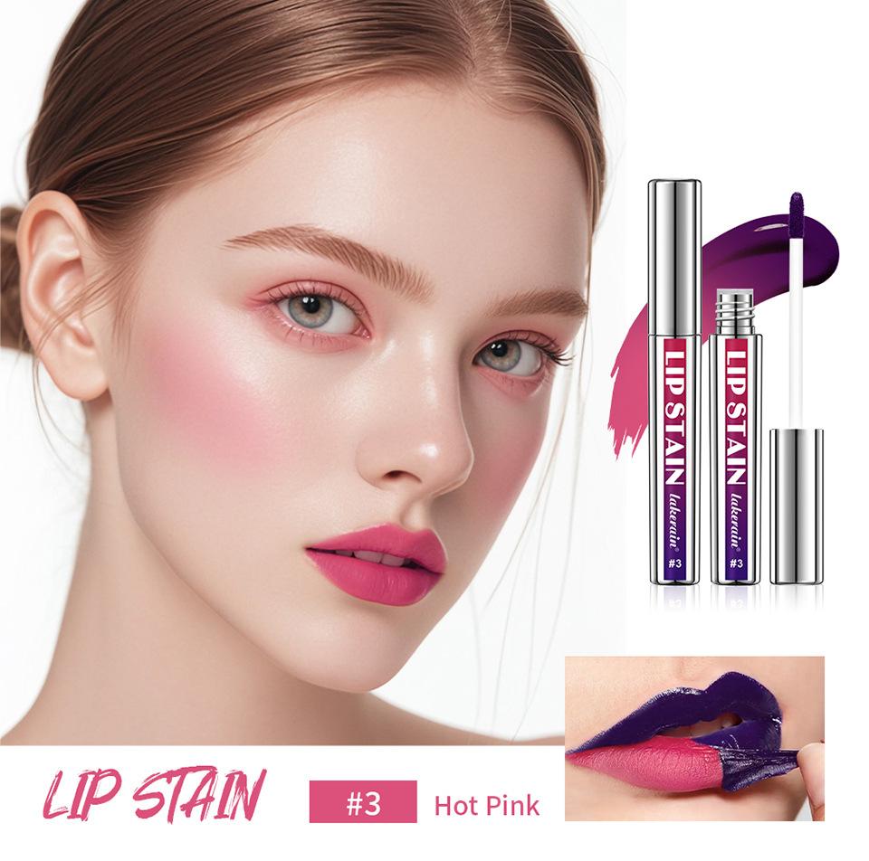 Серебряный тюбик Peel Off Tattoo Lipgloss Водостойкий жидкий матовый оттенок для губ RosePink Tear-off Lip Stain Non Stick Cup Quick Dry Makeup