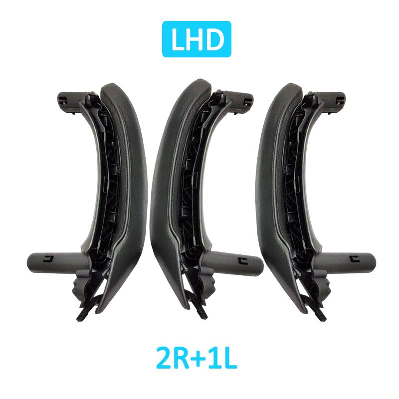 Подлокотник для внутренней двери с левым рулем и правым рулем, внутренняя ручка с кожаным чехлом, полный комплект в сборе для BMW X3 X4 F25 F26