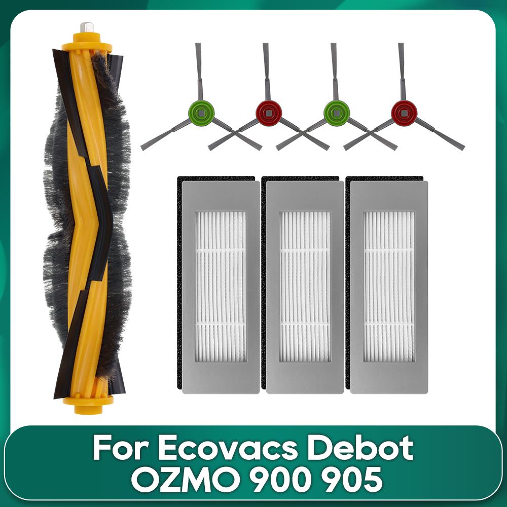 Подходит для Ecovacs Debot OZMO 900 DN55 905 Роликовая Основная Щетка Hepa Фильтр Салфетки для Швабры Аксессуары для Роботизированного Пылесоса Замена