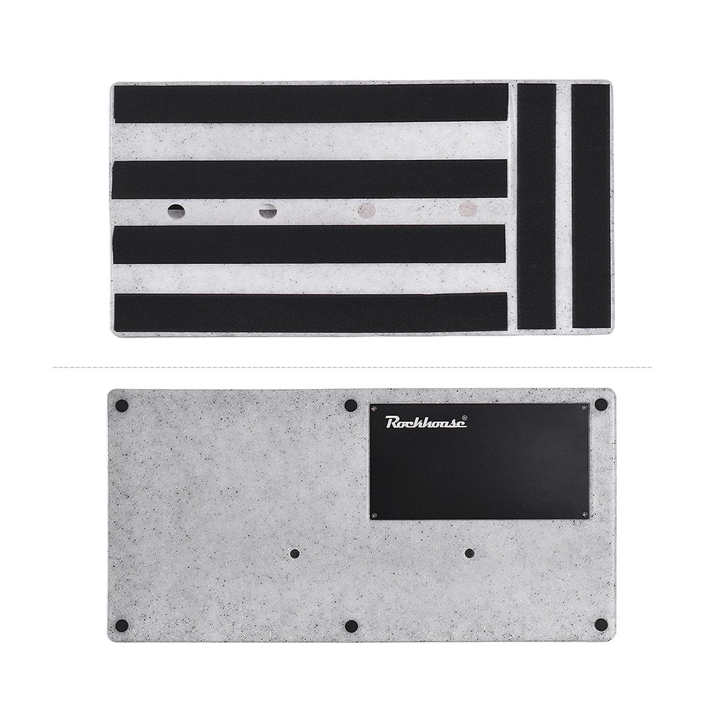 Big Size Guitar Effects Pedal Board Sturdy PE Plastic Guitar Pedalboard Case with Sticking Tape