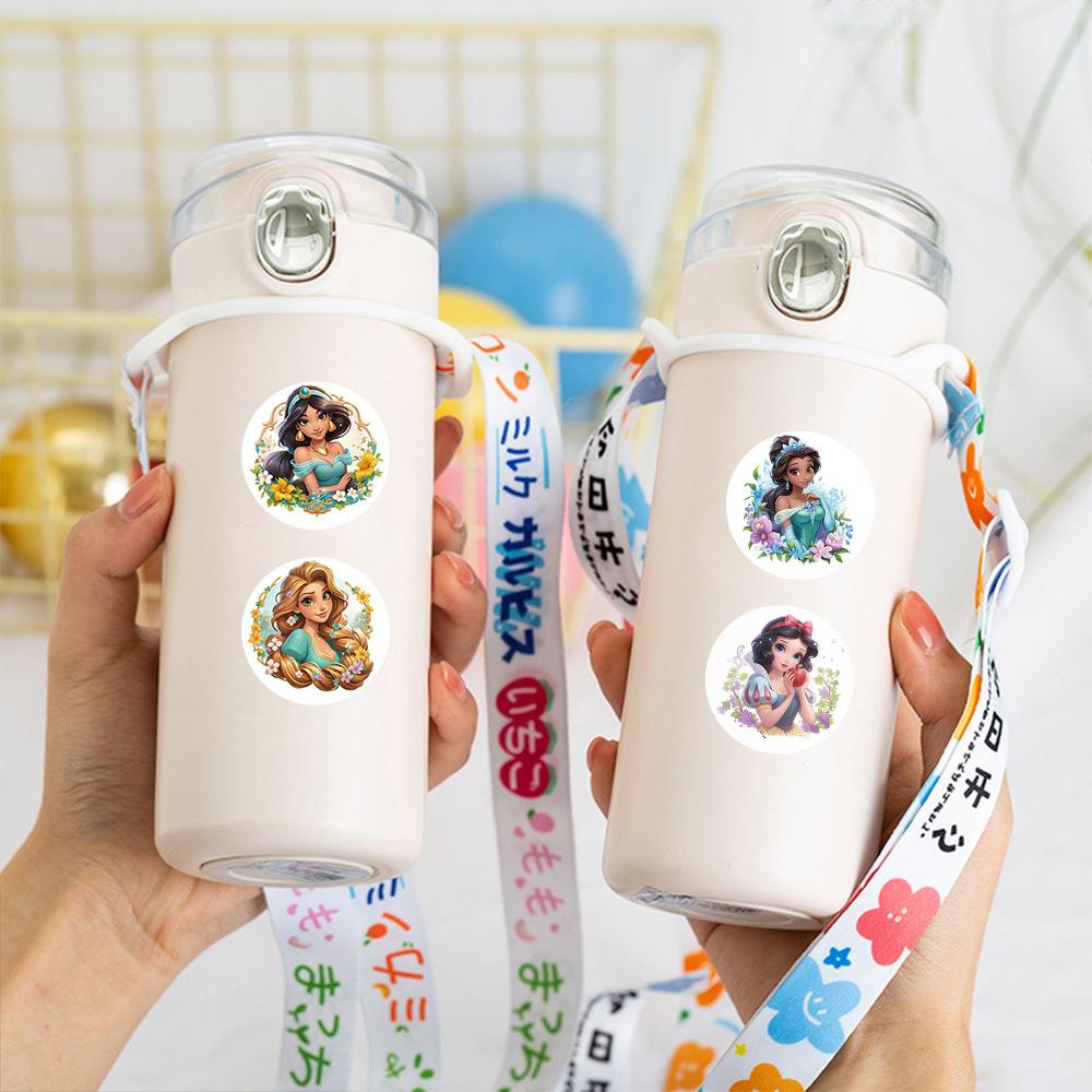 500 шт./рулон Наклейки с принцессами Диснея и аниме, Милые Ариэль, Белоснежка, Наклейки-пломбы, Наклейки-награды, Игрушки, Сделай сам, Украшение для ноутбука, Подарок