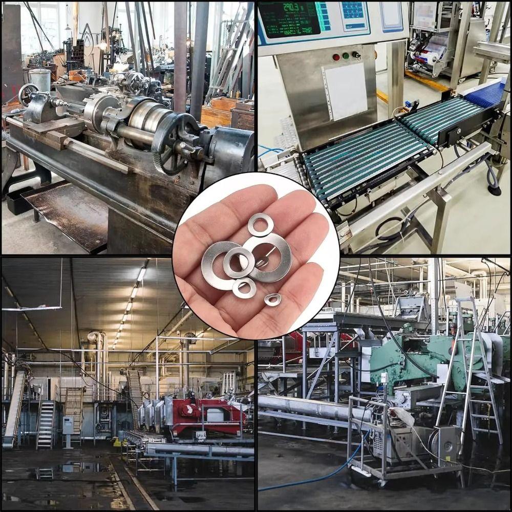 180 шт./кор. плоская шайба из нержавеющей стали, многоразмерные плоские шайбы, кольцо, прочная прокладка для винта