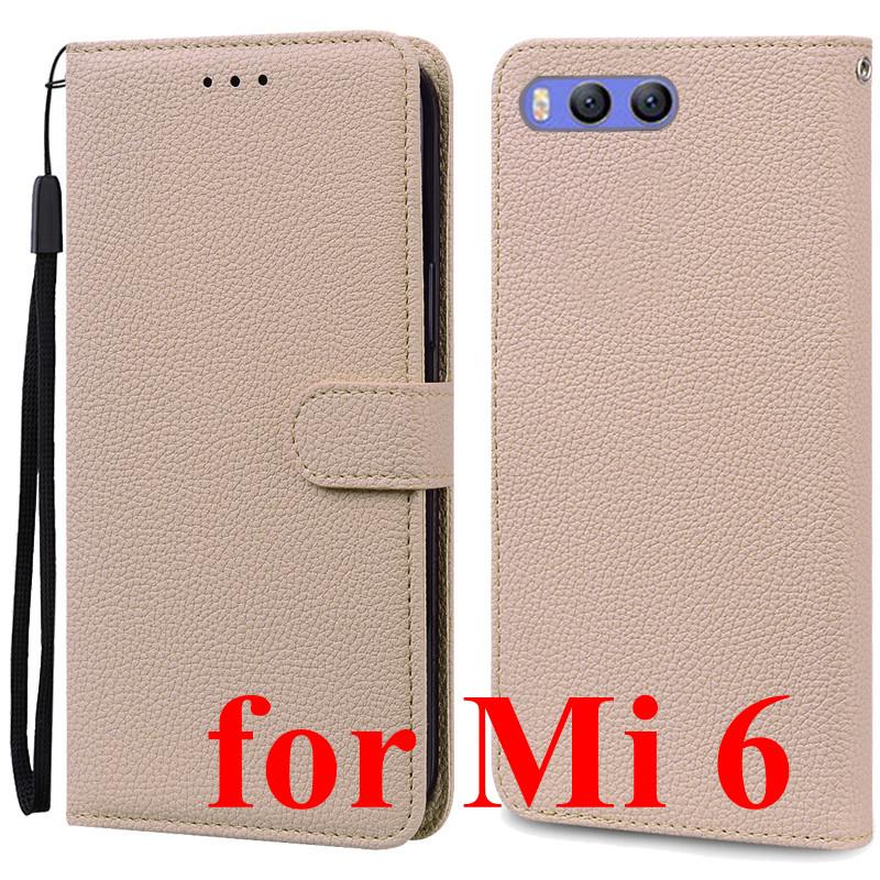 Mi 6 Case For Xiaomi Mi 6 Case Redmi 6 Leather Wallet Flip Case For Xiaomi Redmi 6 Mi6 Phone Case Redmi6 Cover Fundas Shell Bags