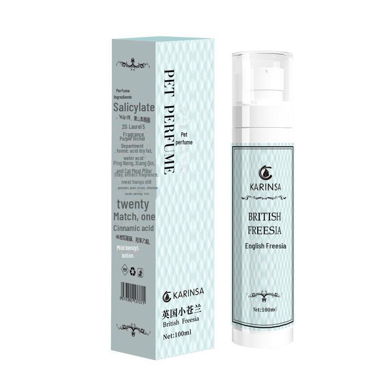 Парфюмированный спрей для домашних животных: Стойкий дезодорирующий аромат для собак и кошек; Смягчает шерсть и предотвращает образование колтунов.