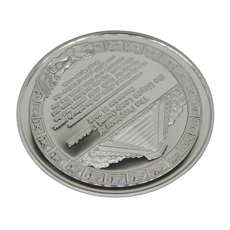 Creative Metal Mayan Aztec Coin Souvenir Coin Art Collection Medal Present Children Adult Toys Gifts ARI