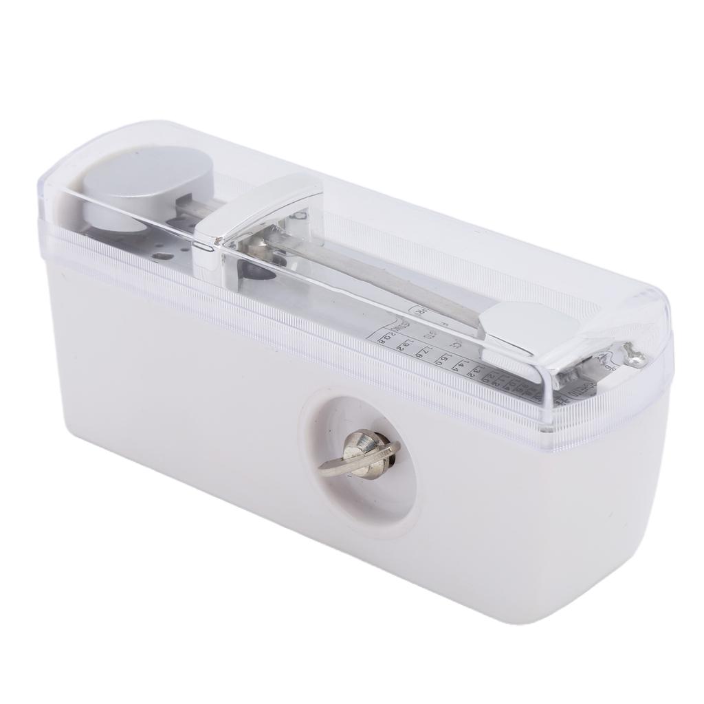 Mini Mechanical Metronome Portable 11x5x3cm White Musical Instrument Accessories for Piano