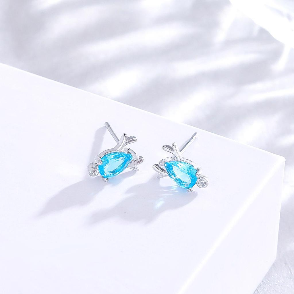 Комплект украшений в корейском стиле с оленями: Ожерелье, Браслет, Кольцо и Серьги для Женщин