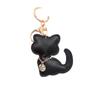 1 шт. Автомобильный кулон, красочный брелок, индивидуальный кожаный кулон, милый брелок-кошелек из искусственной кожи с изображением мультяшного кота