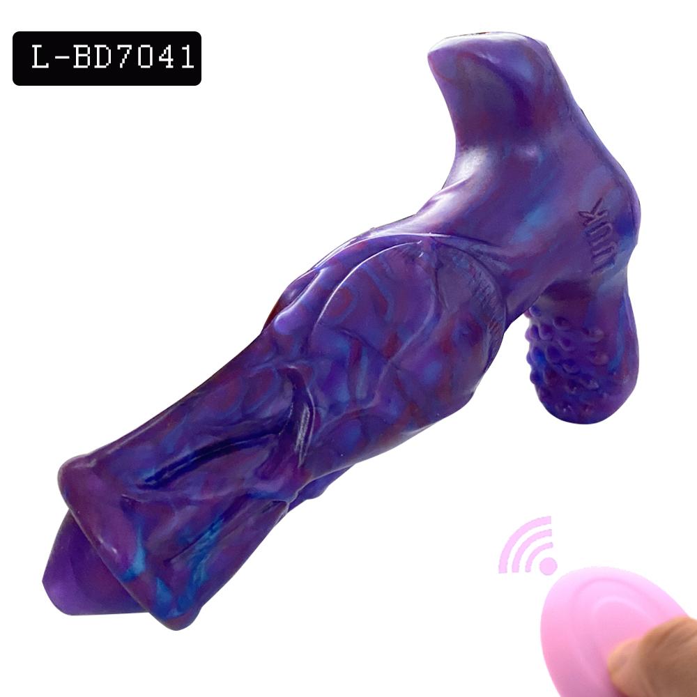 Wireless Remote Vibrator Wearable Monster Dildo Prostate Massager Masturbator Vibrating Butt Plug for Women Couple Sex Toys