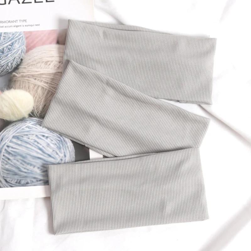 3 шт. Простые эластичные фитнес-йога повязки для волос для женщин мужчин однотонные беговые повязки для волос эластичные повязки для макияжа аксессуары