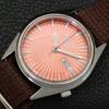 VINTAGE SEIKO 5 AUTOMATIC 7S26A JAPAN MENS PEACH COLOR DIAL WATCH A701659-5 R206c-a701659