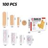 Bandages 100Pcs Combination Band-aid PE Waterproof, Good Viscosity, Microporous and Breathable, Four Specifications of Special-shaped Band-aid