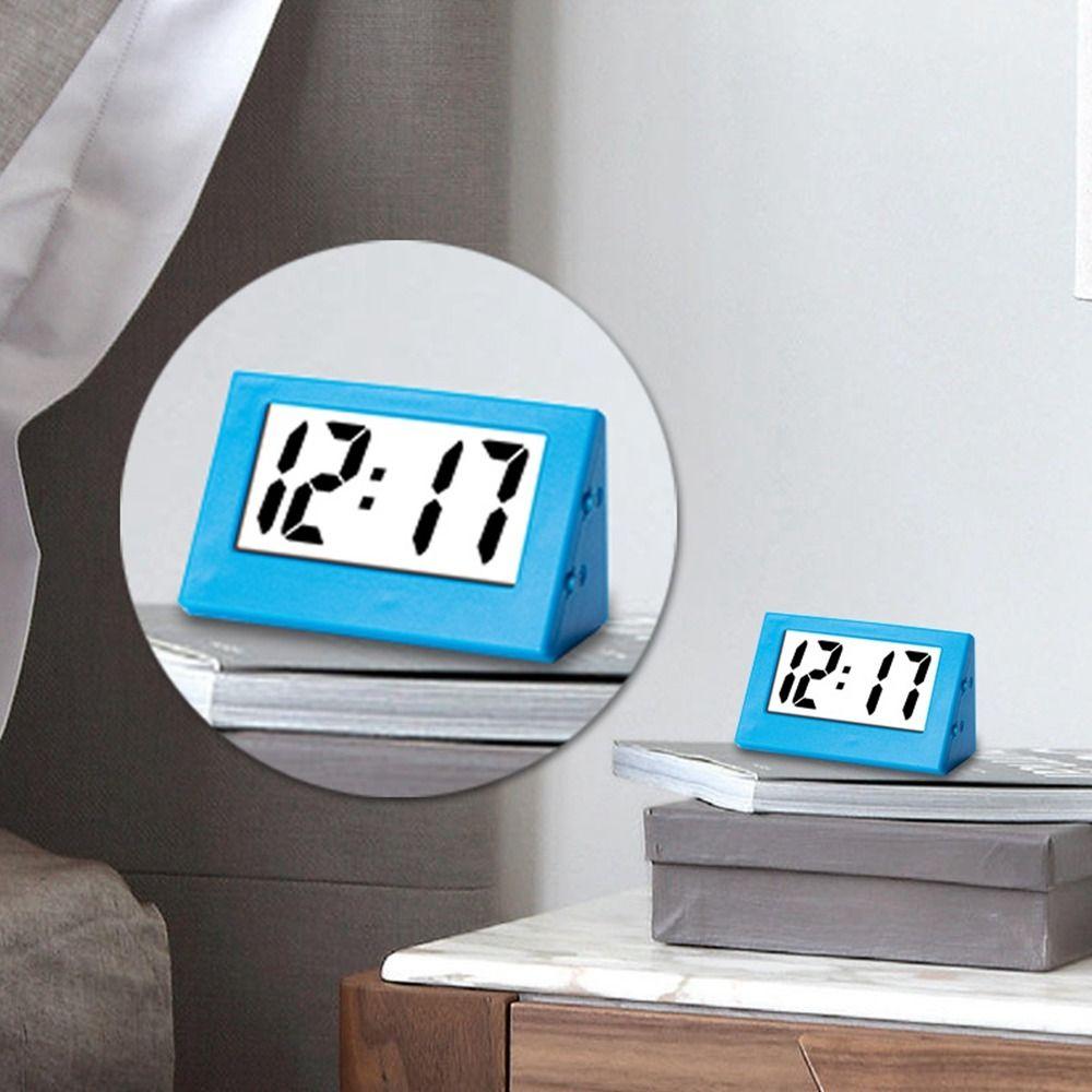 ABS Mini Triangle Clock Small Desk Digital Clock Durable Table