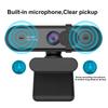 Веб-камера Full HD 1080P 60FPS Широкоугольная веб-камера Черная автофокусировка Стереомикрофон Широкая совместимость Потоковая передача 7 95° Zoom/Skype Конференция/Игры/Видео