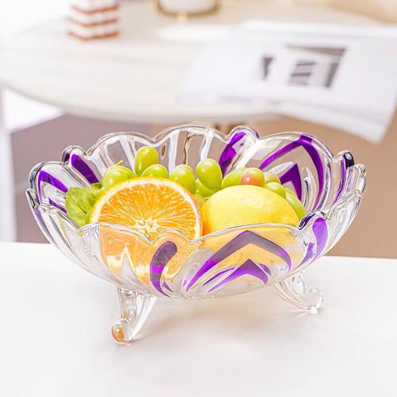 Nordic Style Crystal Glass Fruit Bowl