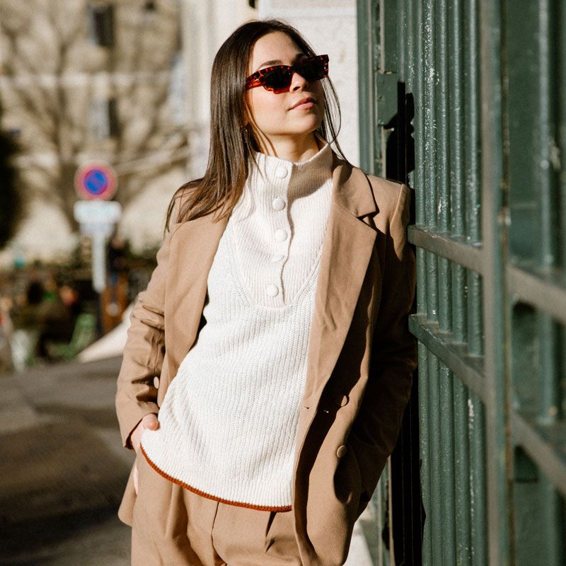 Женский свитер Sierra с высоким воротом и застежкой на пуговицы LA PETITE ETOILE