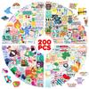 200 Ins Small Fresh English Text Stickers, Skateboard Guitar Suitcase Waterproof Inspirational Stickers