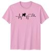 Heartbeat Dog TShirt Pomeranian Pet Lovers Birthday Gift For Him And Her