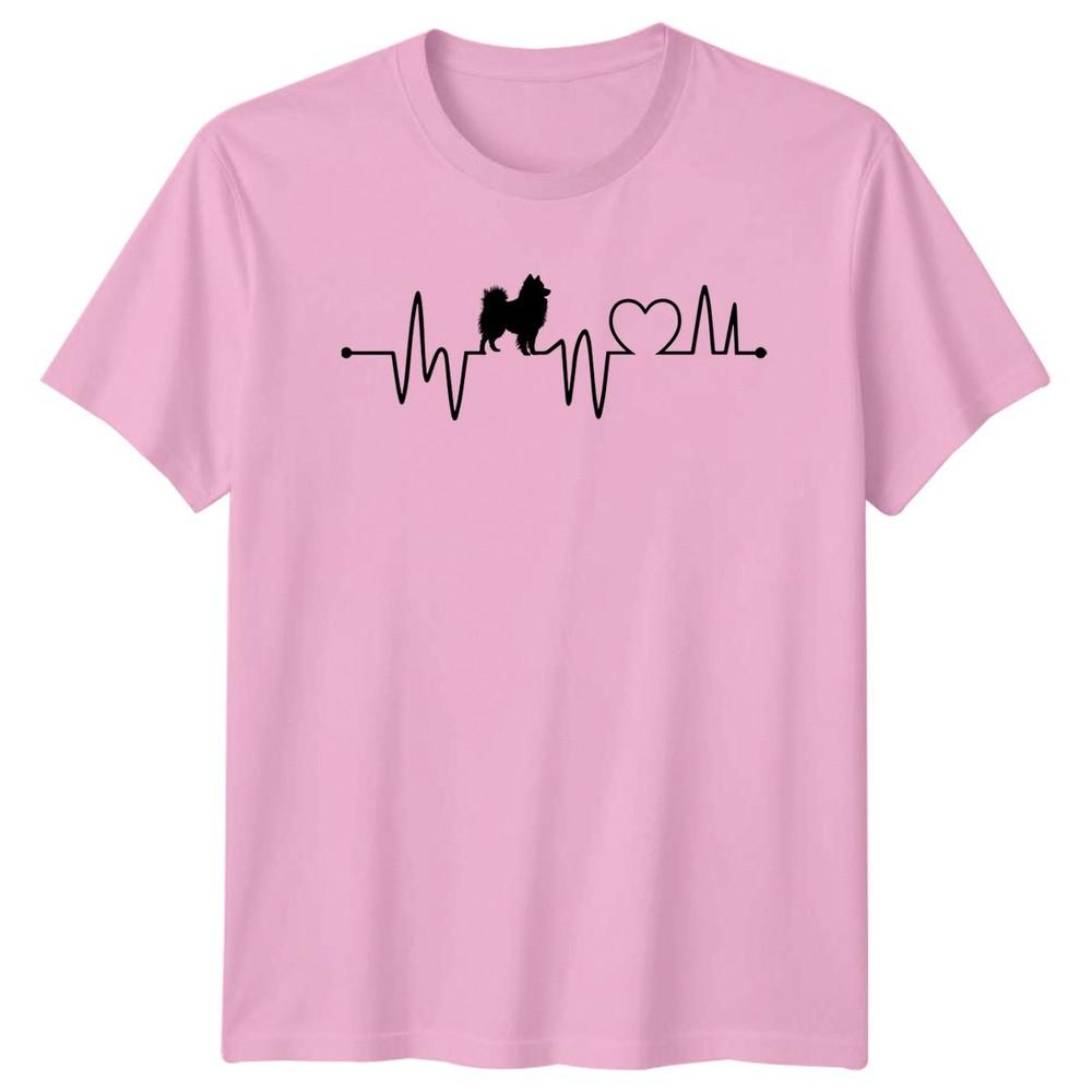 Heartbeat Dog TShirt Pomeranian Pet Lovers Birthday Gift For Him And Her