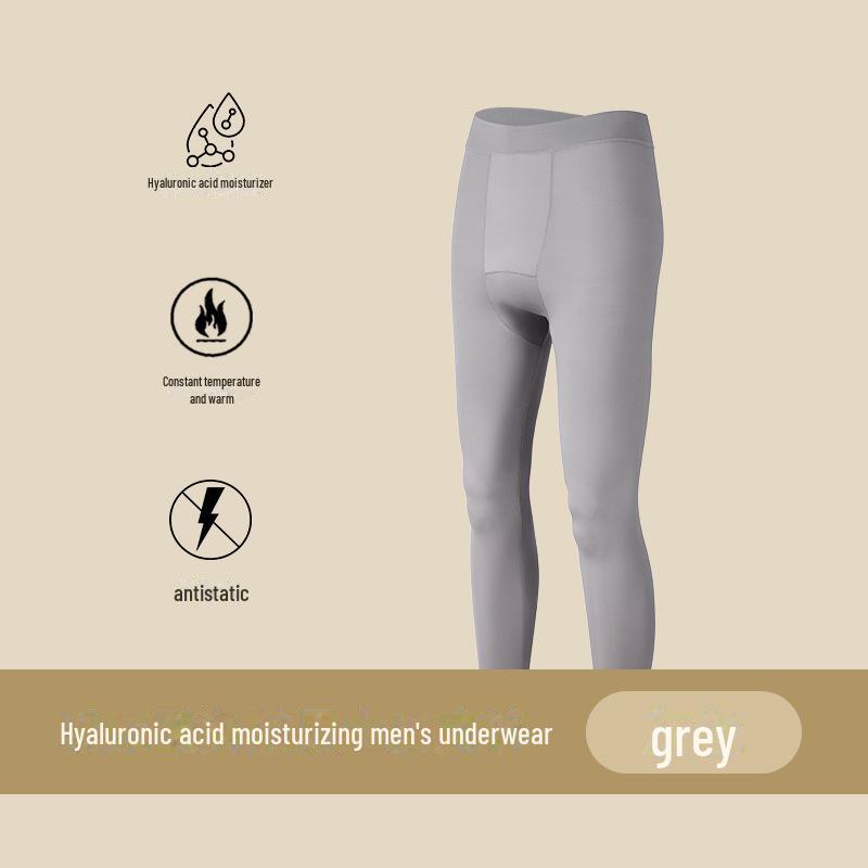 Мужской ультратонкий бесшовный термобелье костюм с гиалуроновой кислотой для осени/зимы