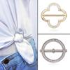 1PC Fashion High-end Elegant Clothing Knotted Buckle Ring Silk Scarf Buckle All Match Fixed Buckle Accessories