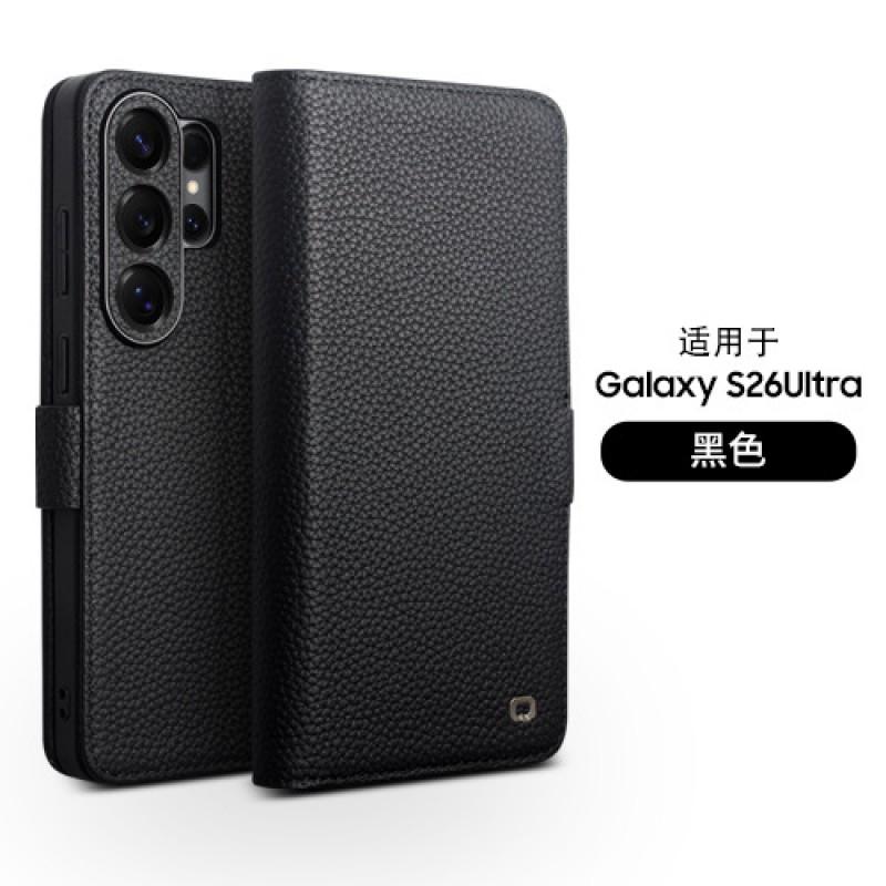Leather Flip Case Galaxy S26 Ultra 5G Full Camera Protection Magnetic Shockproof Wallet Cover