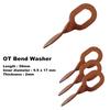 100x Car Dent Repair Pulling Pad Washer Kit Copper Plated Steel Consumables Accessories High Quality Suitable For Spotter Welder