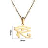 Sacred Wedjat Eye Necklace Patron Saint Women Pendant Necklace The Eye of Horus Necklace  Party