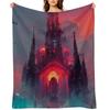 Cyberpunk Cathedral In Sunset Throw Blanket Weighted Summer Beddings Giant Sofa For Baby Blankets