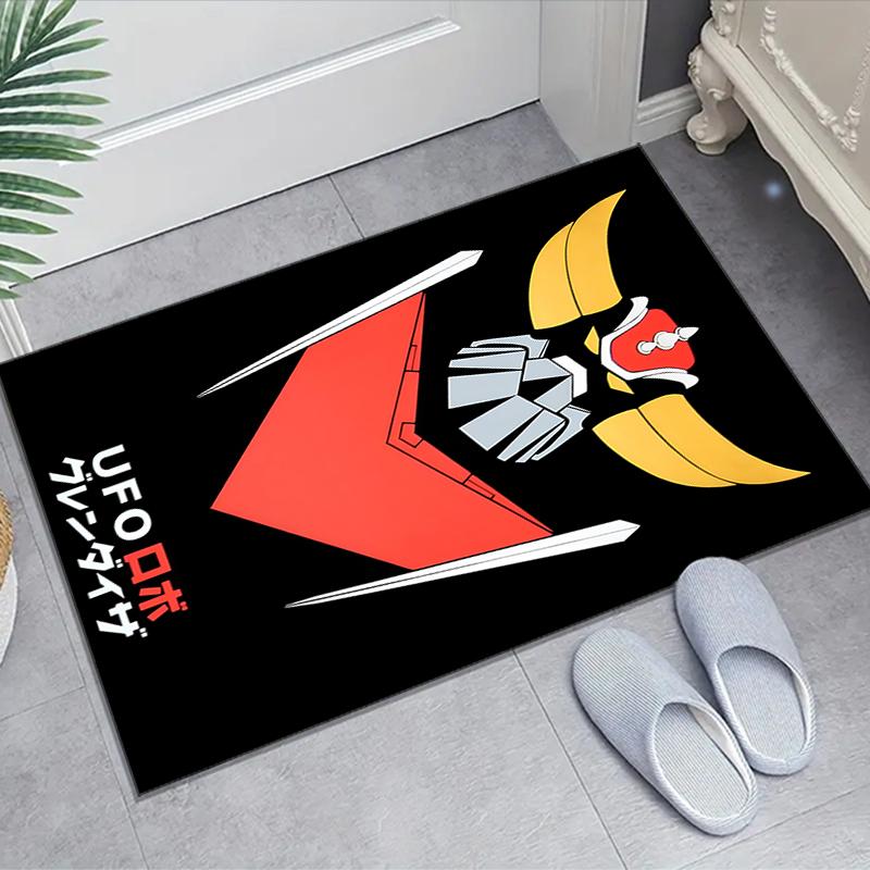 1pc UFO Robot Grendizer6 Design Area Rug - Non-Slip, Soft & Cozy Floor Mat for Living Room, Bedroom, Office - Indoor/Outdoor Decorative Carpet
