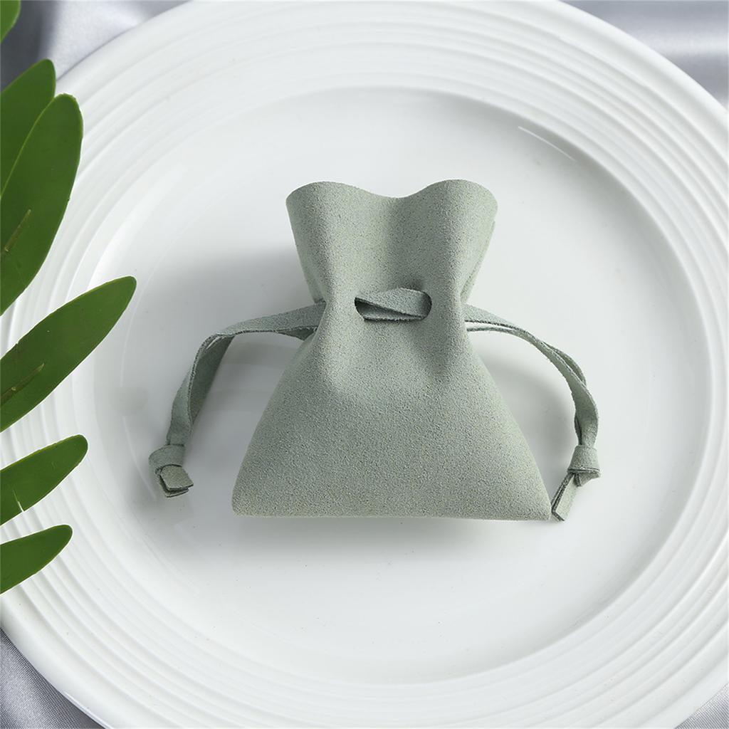 Стильный мешочек для украшений из мягкой искусственной кожи, многоцелевой мешочек на шнурке, идеально подходит для организации серег и колец