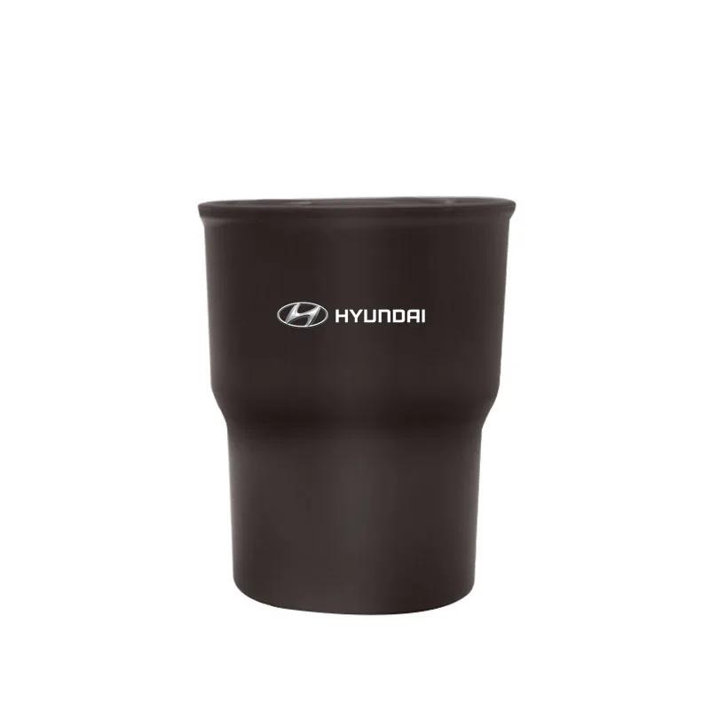 Car Trash Can for Hyundai Sonata Ix35 I20 I30 Azera Elantra Accent Verna Sedan Aslan ABS Cup Holder Interior Storage Assessoires AG3
