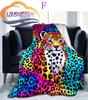 Animal Forest Cheetah Leopard Fluffy Blanket Flannel Warmth Soft Plush Sofa Bed Throw Blanket  Plush Throw Blanket