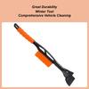 Автомобильная щетка для снега Съемный инструмент для удаления снега, инея и льда Скребок Многофункциональная щетка для парковки Грузовики Утренний подъезд Зима
